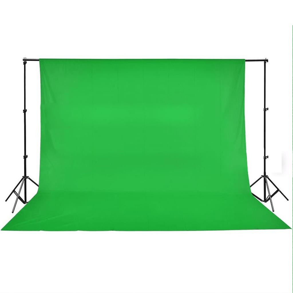 fotobaggrund uden stativ 500x300 cm bomuld chroma key