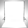 fotobaggrund uden stativ 500x300 cm bomuld hvid