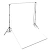 fotobaggrund uden stativ 600x300 cm bomuld hvid