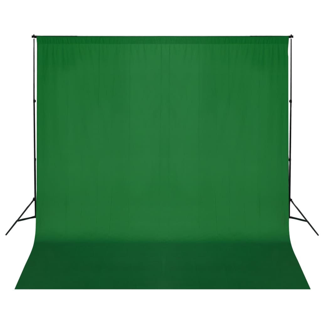 stativsystem til fotobaggrund 600 x 300 cm grøn