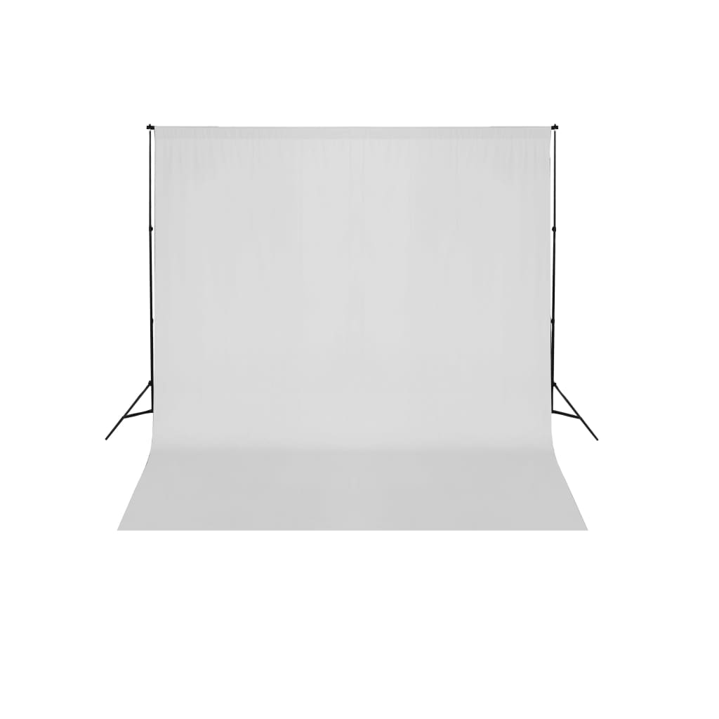 stativsystem til fotobaggrund 600 x 300 cm hvid