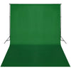 stativsystem til fotobaggrund 300 x 300 cm grøn