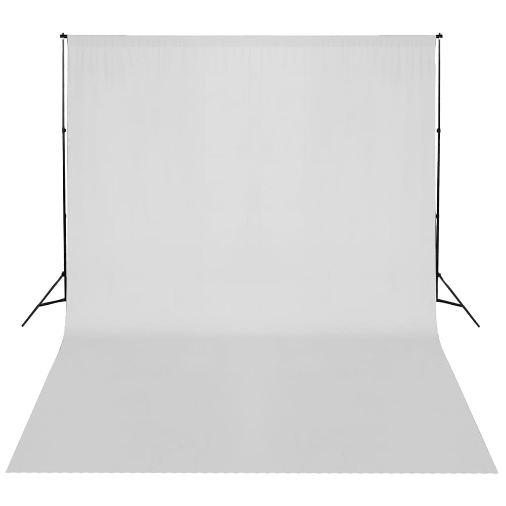 stativsystem til fotobaggrund 300 x 300 cm hvid