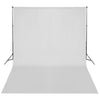stativsystem til fotobaggrund 300 x 300 cm hvid
