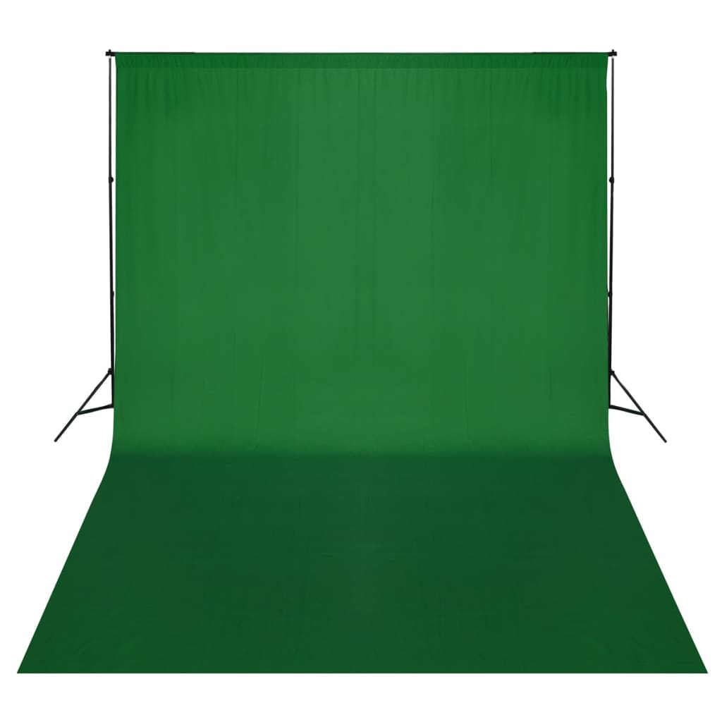 stativsystem til fotobaggrund 500 x 300 cm grøn