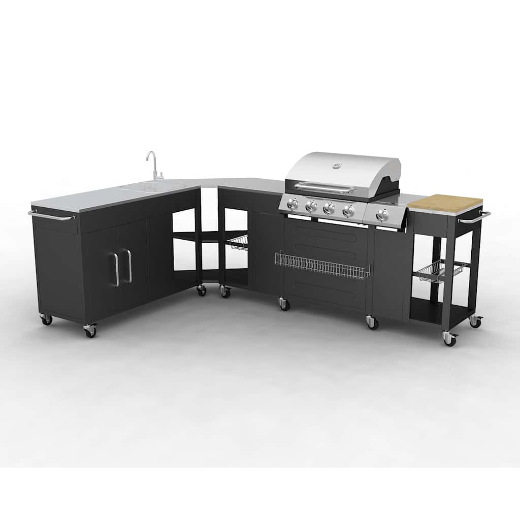 gasgrill 4 + 1 grillzoner