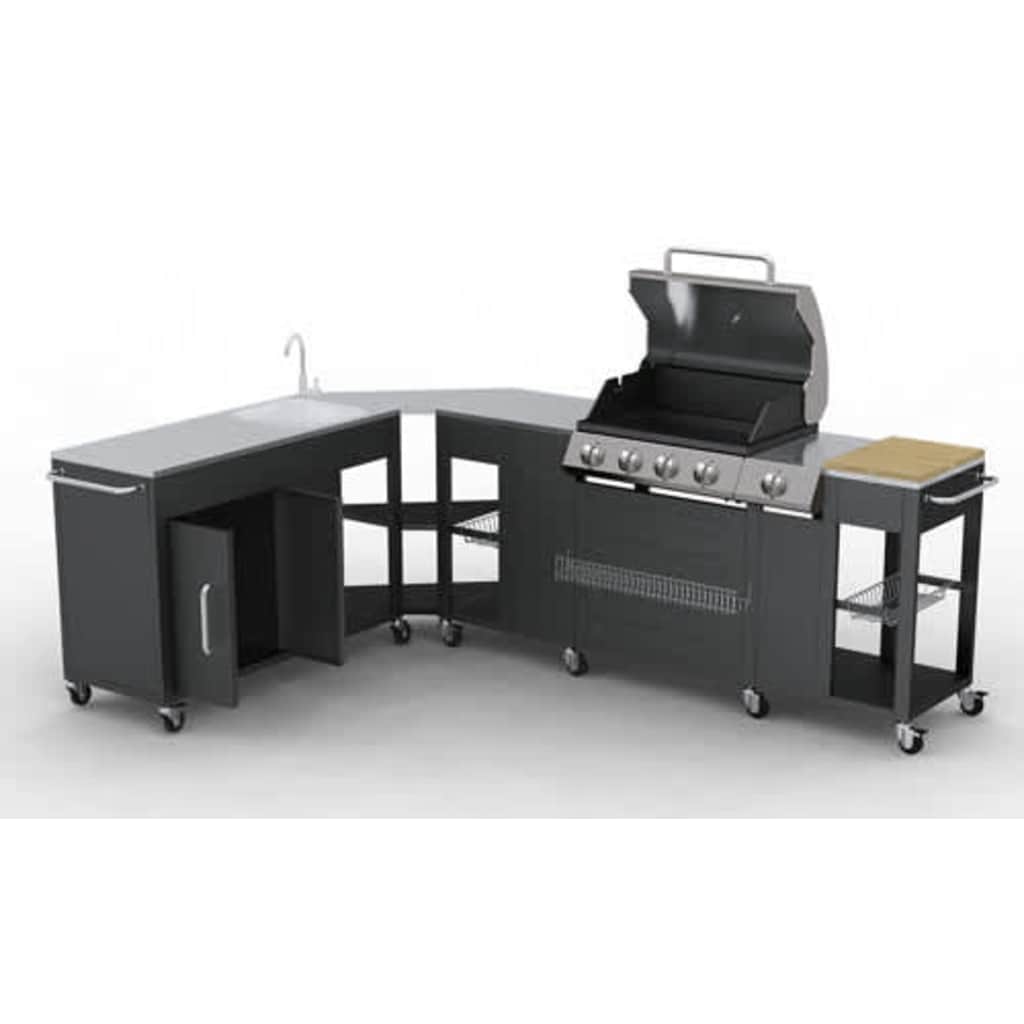 gasgrill 4 + 1 grillzoner