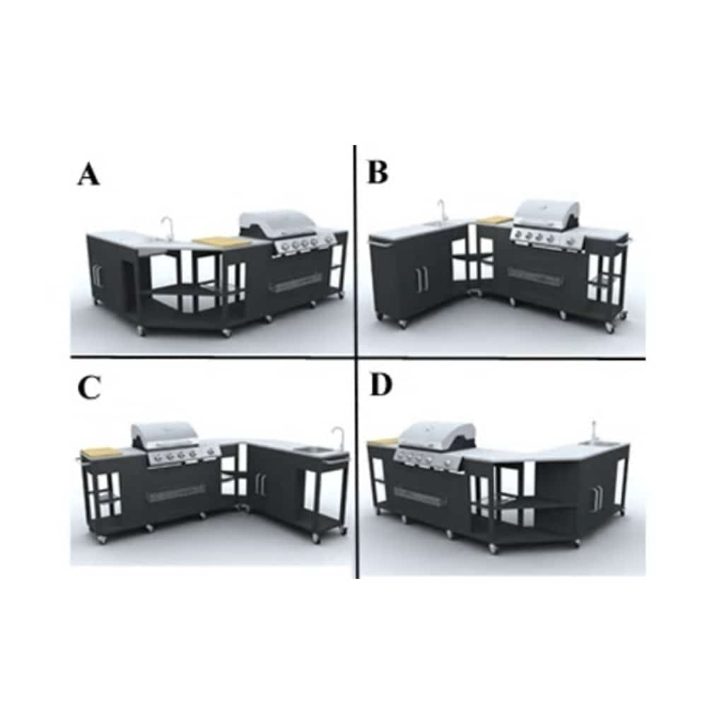gasgrill 4 + 1 grillzoner