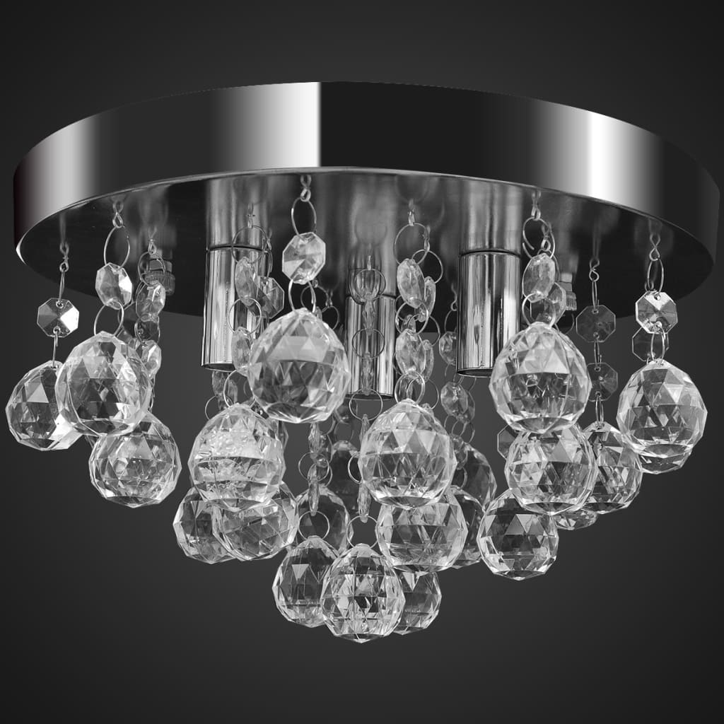 lysekrone krystaldesign plexiglas krom