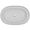keramisk luksushåndvask oval hvid 63 x 42 cm