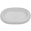 keramisk luksushåndvask oval hvid 63 x 42 cm