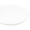 keramisk luksushåndvask oval hvid 40 x 33 cm