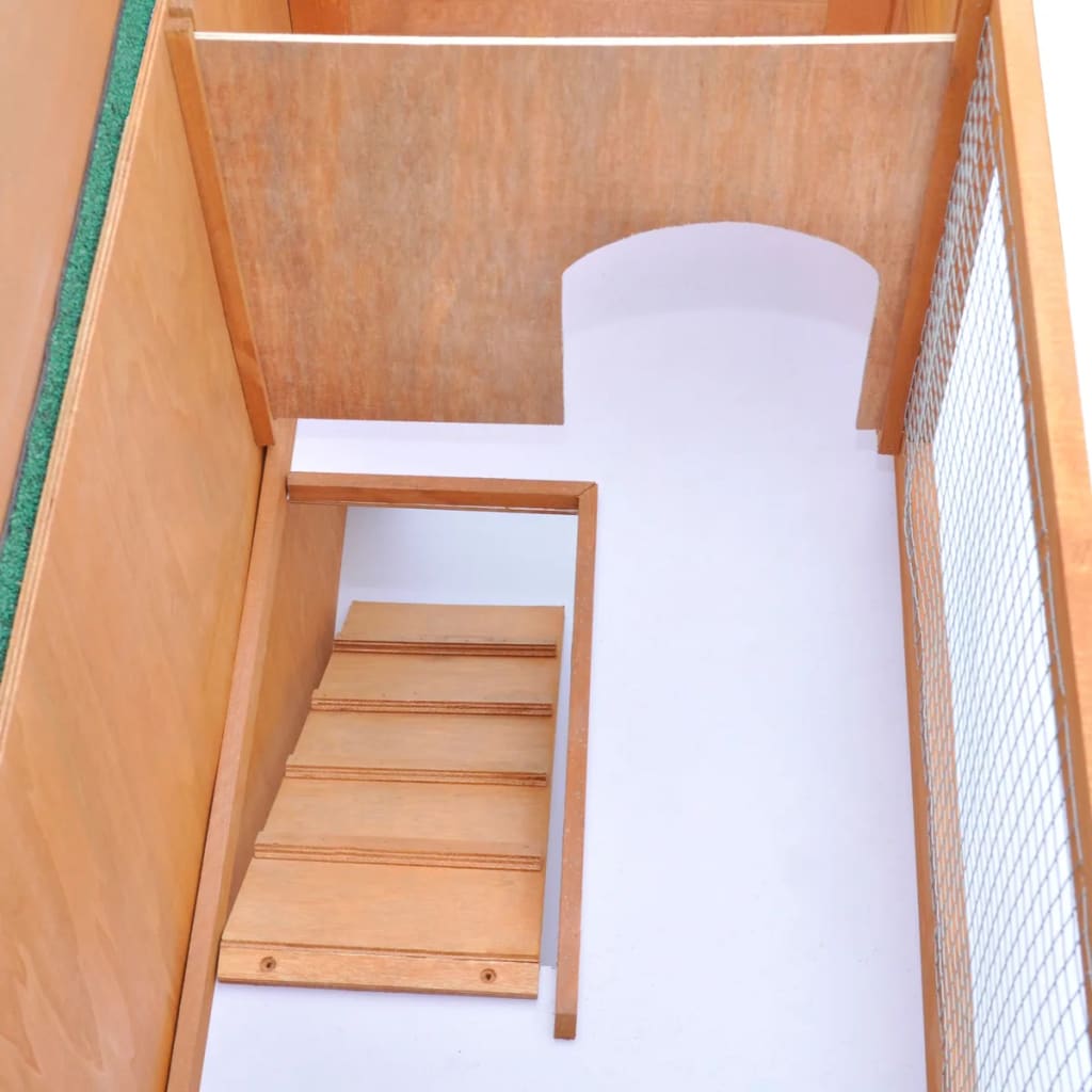 udendørs bur til små kæledyr 1 dør træ