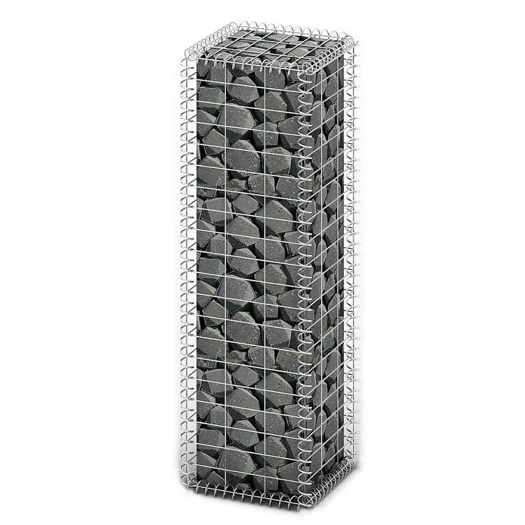 gabionkurv med låg galvaniseret ståltråd 100 x 30 x 30 cm