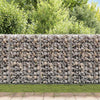 gabionkurv med låg galvaniseret ståltråd 100 x 80 x 30 cm