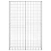 gabionkurv med låg galvaniseret metaltråd 150 x 100 x 30 cm