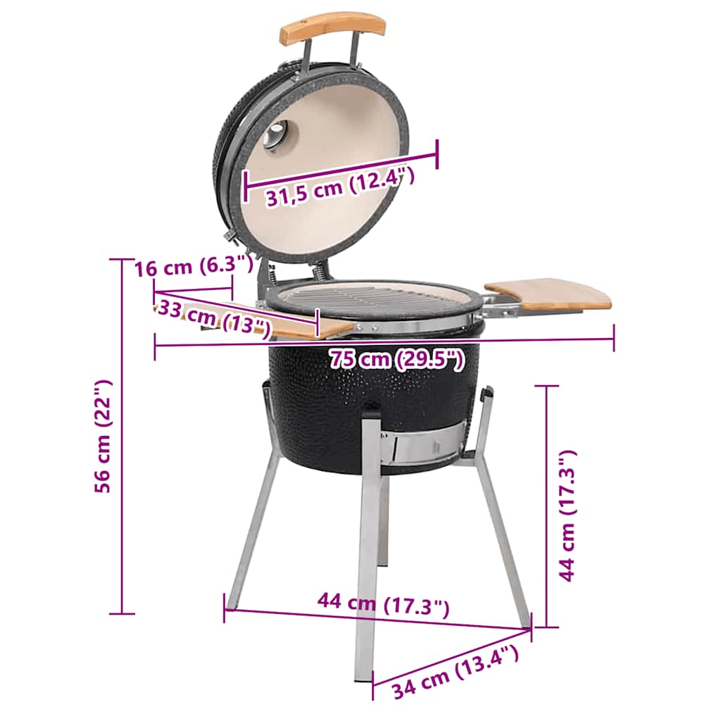 41139 Karnado keramisk grill 76 cm