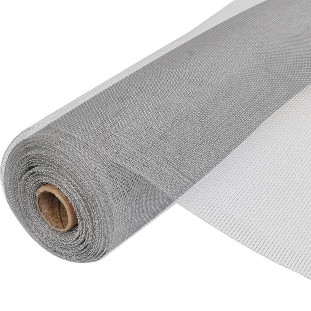 trådnet 100x500 cm aluminium sølvfarvet