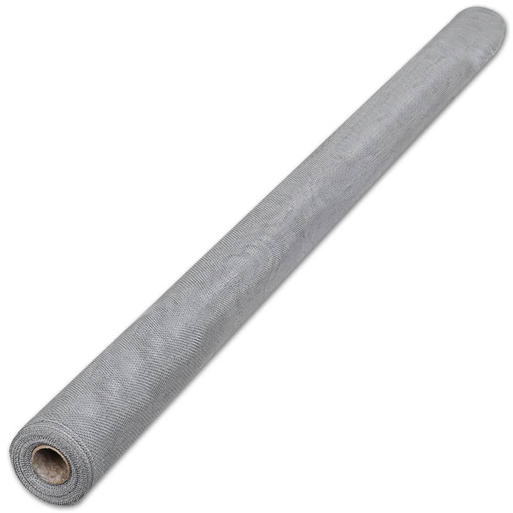 trådnet 100x500 cm aluminium sølvfarvet