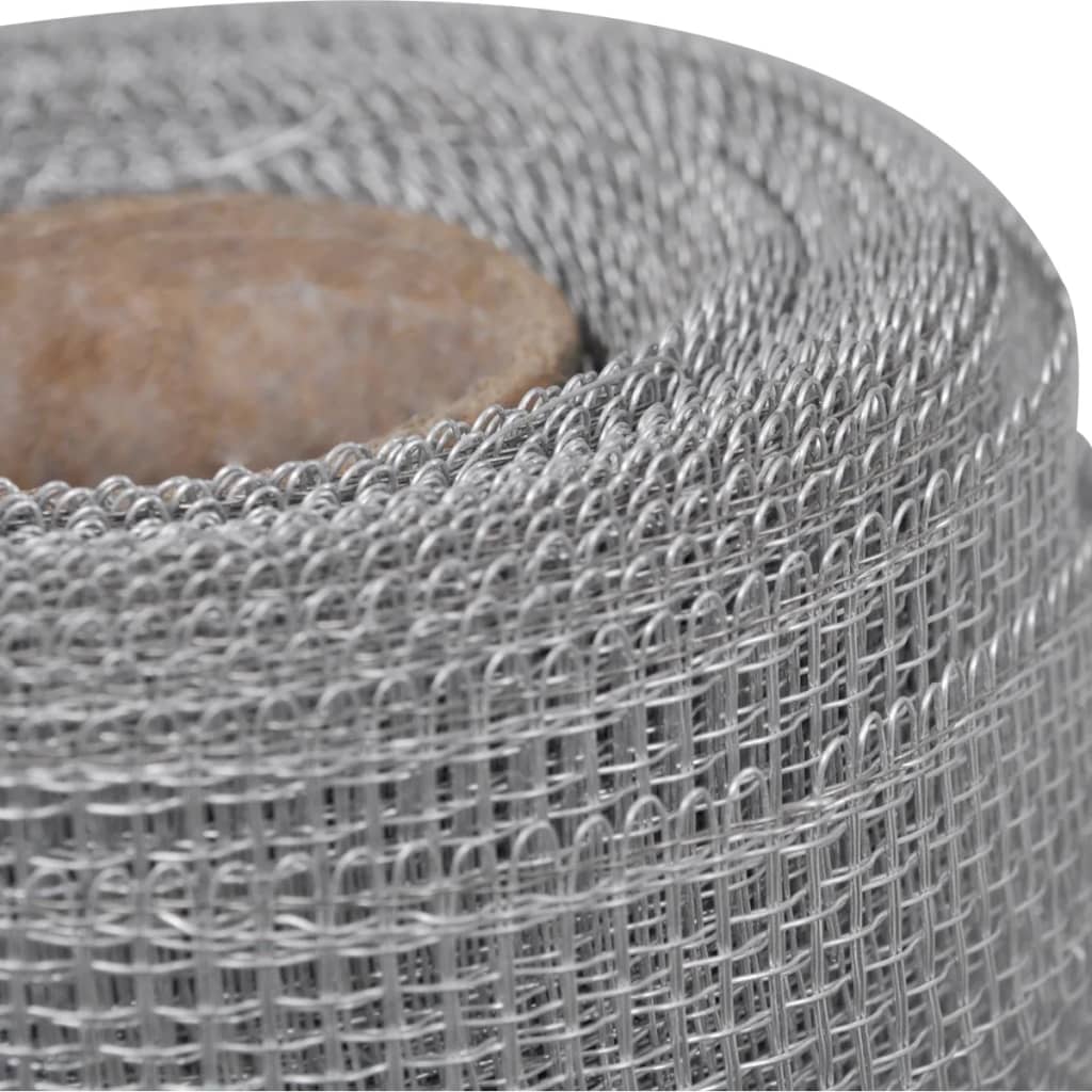 trådnet 100x500 cm aluminium sølvfarvet