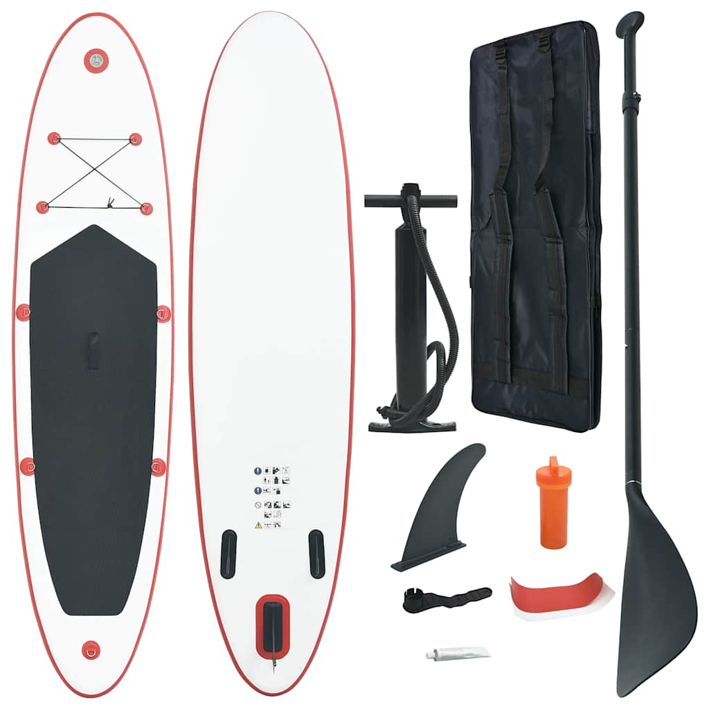 paddleboard oppusteligt rød og hvid