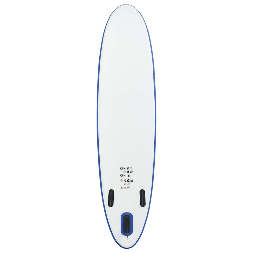 paddleboardsæt SUP oppusteligt blå og hvid