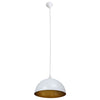 loftslampe halvkugle 2 stk. højdejusterbar hvid