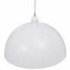 loftslampe halvkugle 2 stk. højdejusterbar hvid