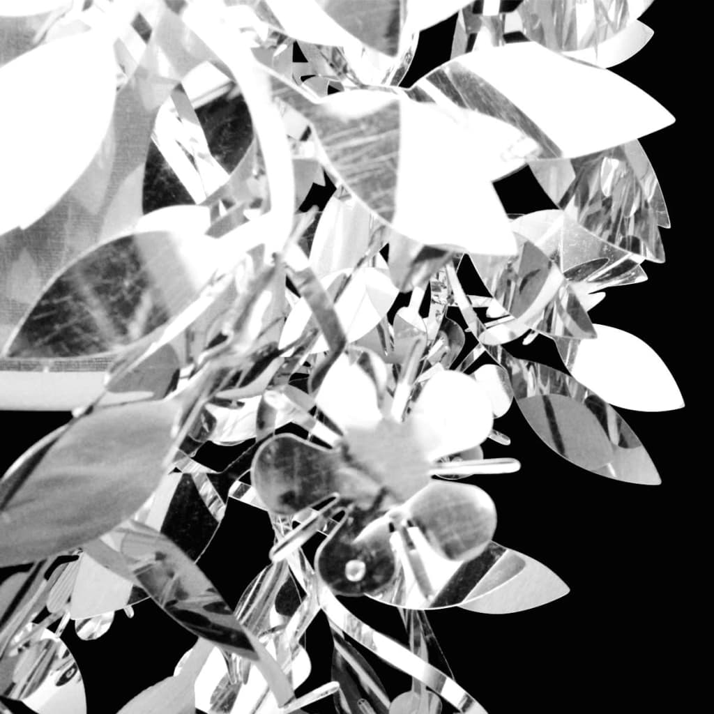 Blade Pailletter Vedhæng Lysekrone 21,5 x 30 cm Sølvfarvet