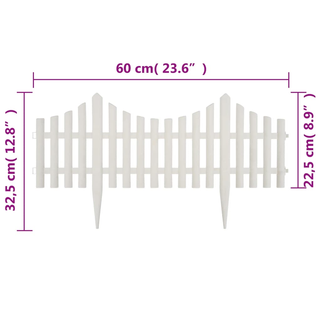 bedhegn 17 stk. 10 m hvid