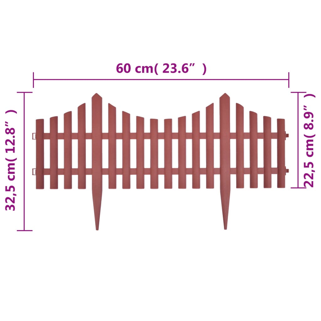 bedhegn 17 stk. 10 m brun