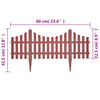 bedhegn 17 stk. 10 m brun