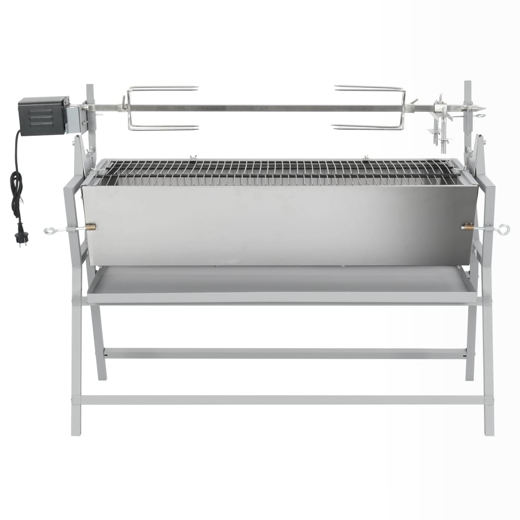 roterende grillspyd i jern og rustfrit stål