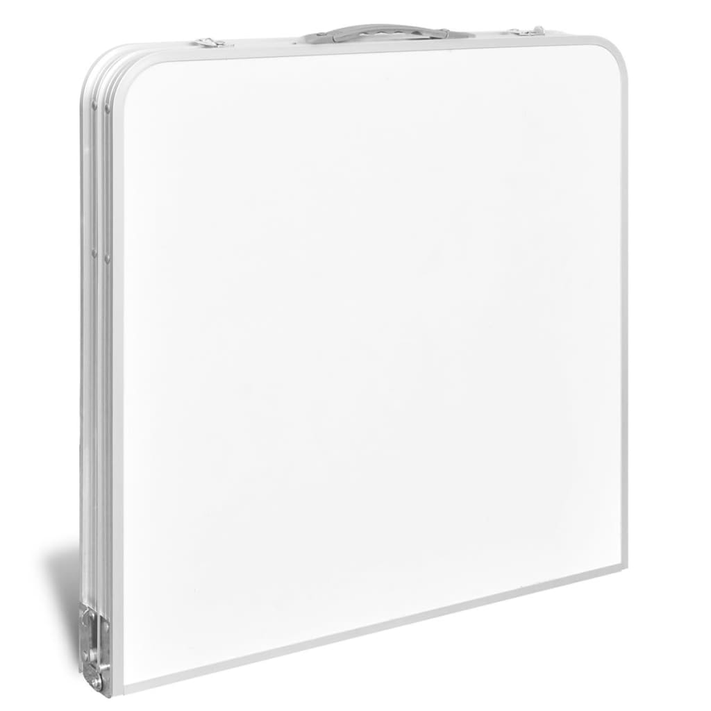 sammenklappeligt campingbord justérbart aluminium 120 x 60 cm