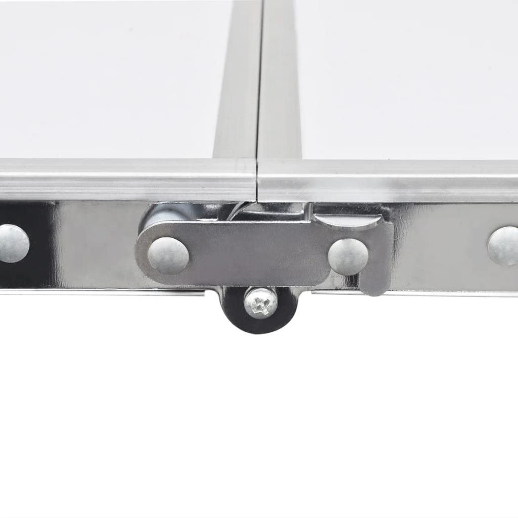 sammenklappeligt campingbord justérbart aluminium 120 x 60 cm