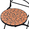 bistrosæt 3 dele keramikfliser terracotta