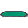 10 pers. pokerbord bordplade foldbar grøn