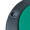 10 pers. pokerbord bordplade foldbar grøn