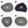 håndvask (37-46)x(29-36) cm oval flodsten