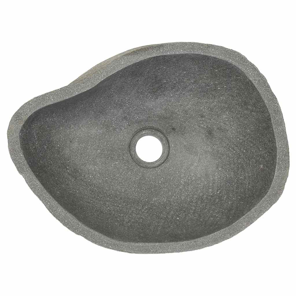 håndvask (37-46)x(29-36) cm oval flodsten