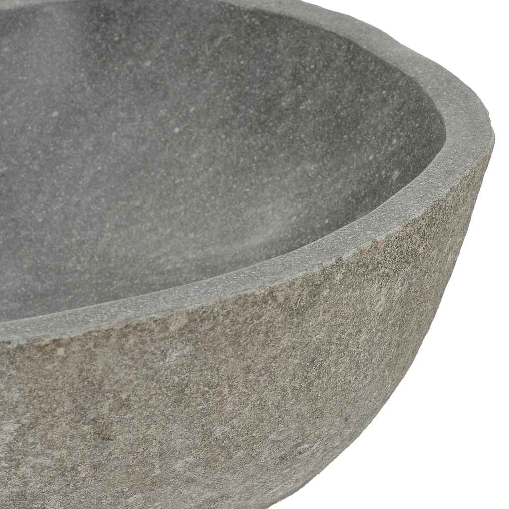 håndvask (37-46)x(29-36) cm oval flodsten