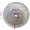 håndvask marmor  40 cm cremefarvet