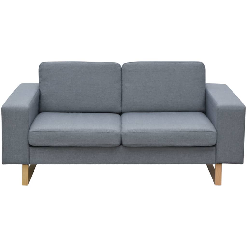 topersoners sofa i stof lysegrå