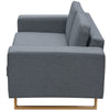 topersoners sofa i stof lysegrå