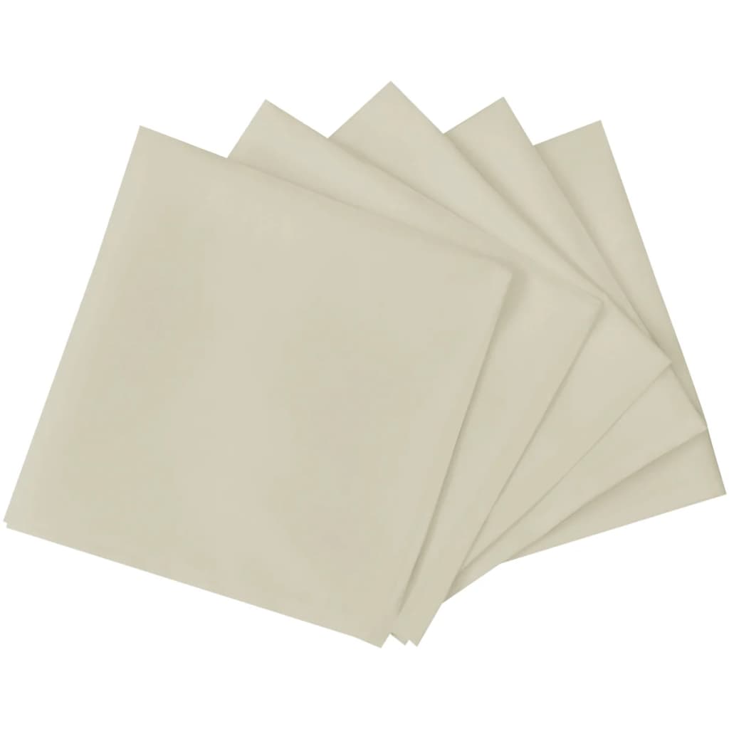 middagsservietter 100 stk. cremefarvet 50x50 cm