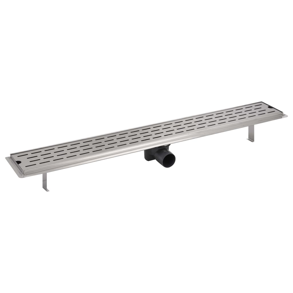 lineært bruseafløb 930x140 mm rustfrit stål