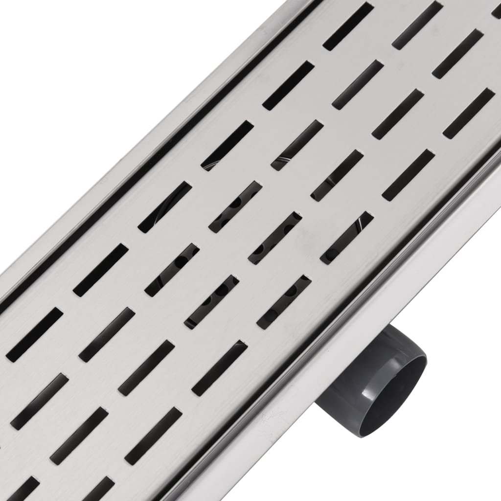 lineært bruseafløb 930x140 mm rustfrit stål