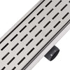 lineært bruseafløb 930x140 mm rustfrit stål
