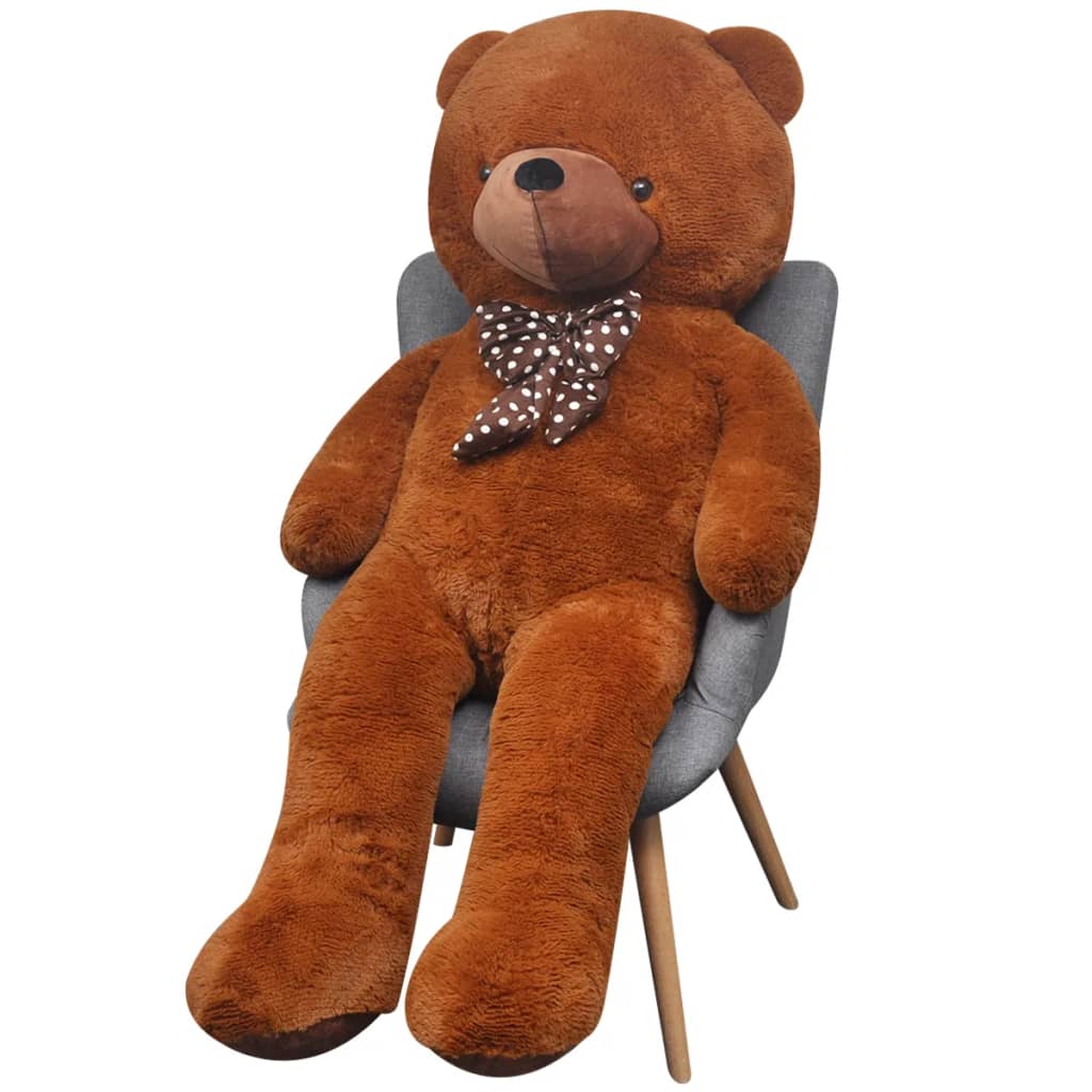 tøjbamse 242 cm plysstof brun