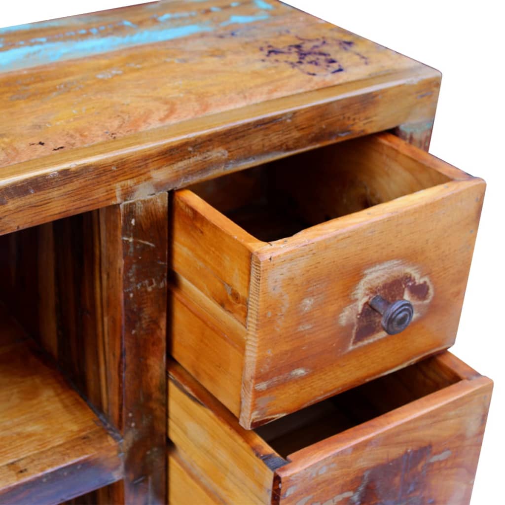 skænk 150x40x86 cm massivt genbrugstræ